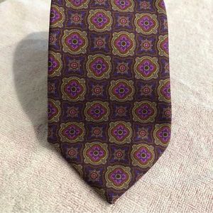 Robert Talbott Tie Best of Class Mr. Wicks Silk Pink Purple Green
